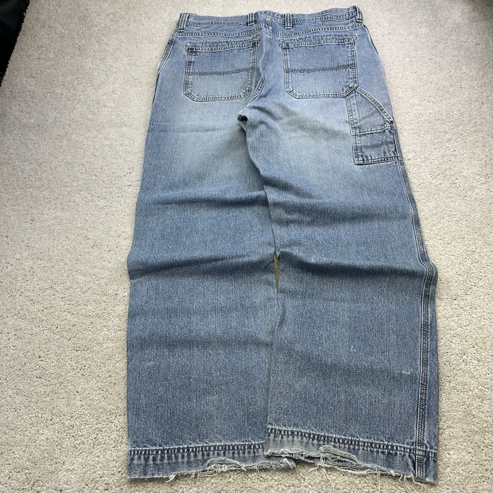 Vtg Sonoma Jeans Mens 36x32 Blue Baggy Y2K Skater Wide Leg Grunge Carpenter